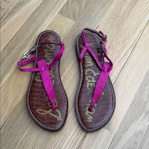 Sam Edelman Fuchsia Strappy Sandals